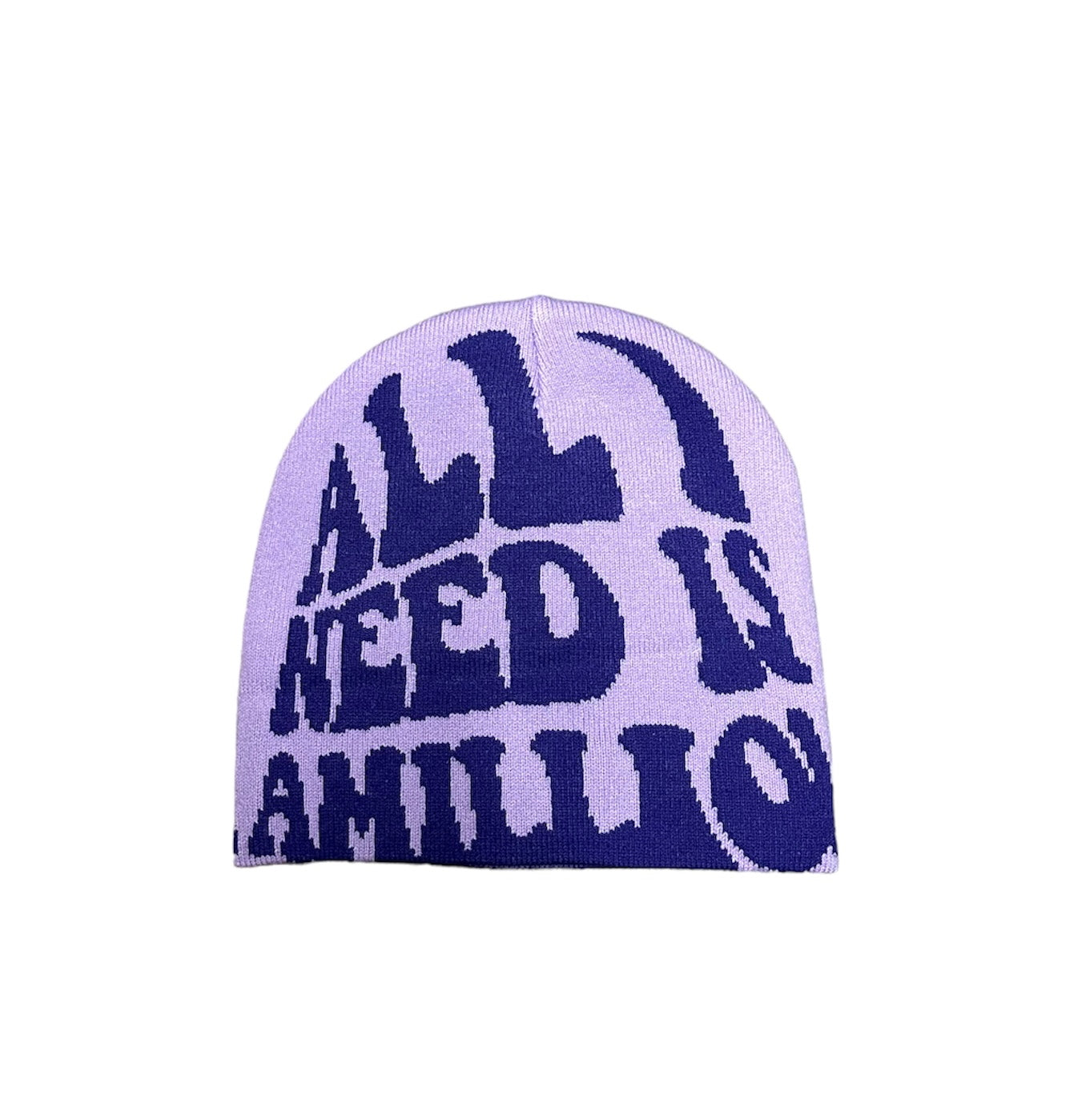 Purple Haze"A Milli" Logo Acrylic Beanie (QUICK STRIKE)