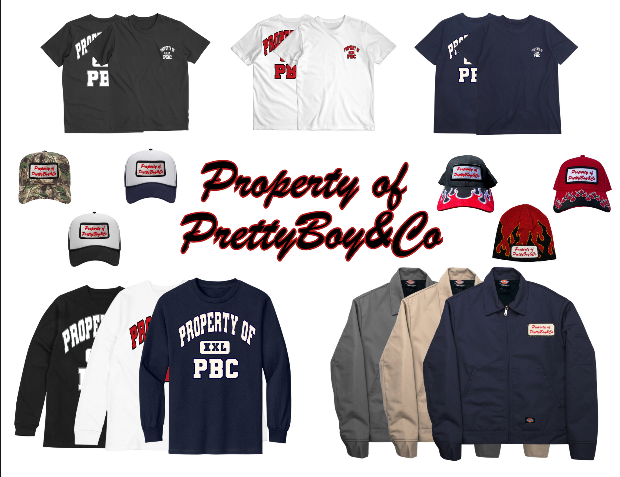 Property of PBC Flame Hat (All Colors)