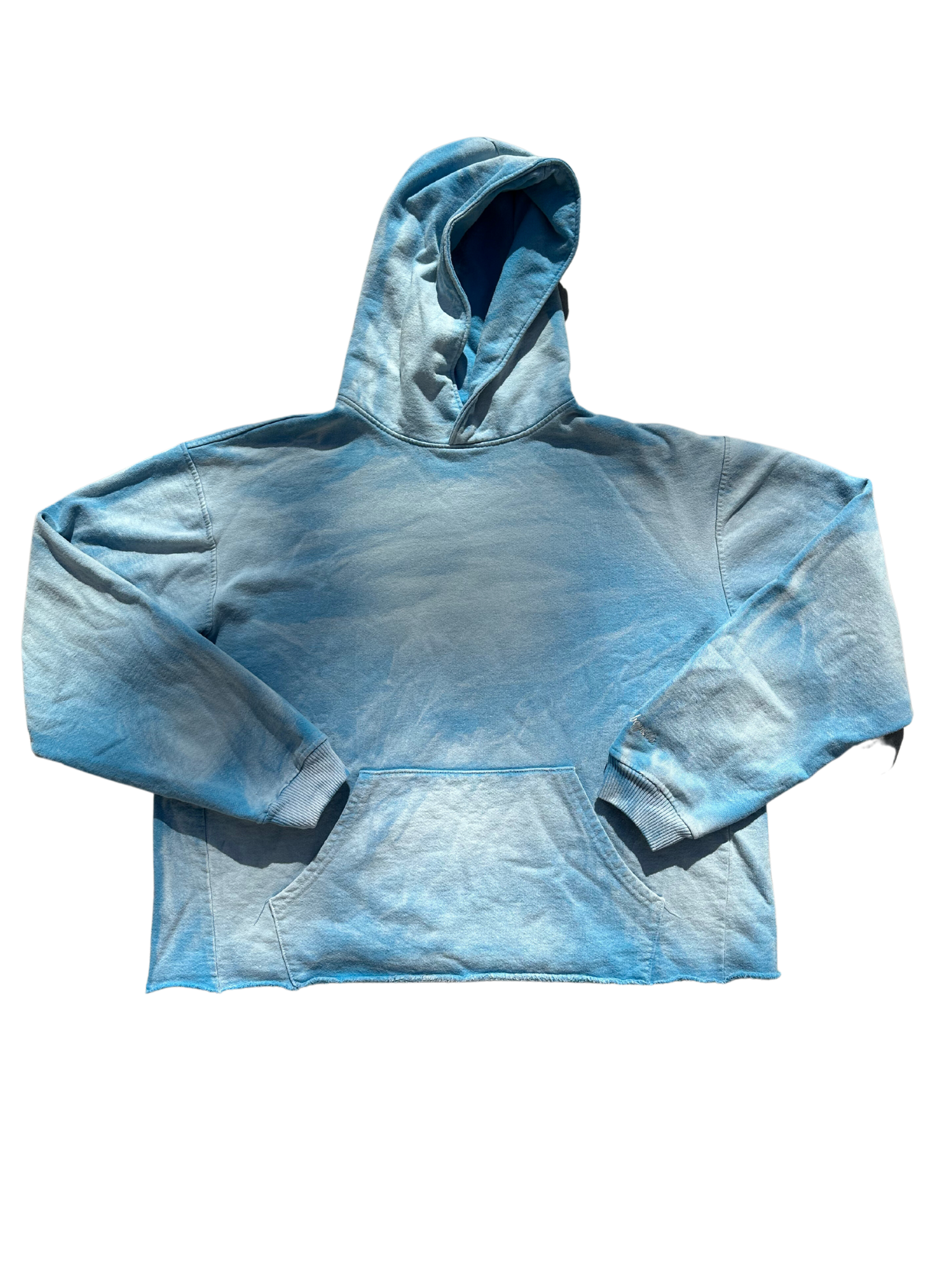 Blizzard Blue Sun Faded Stone Washed Hoodie (NEW)