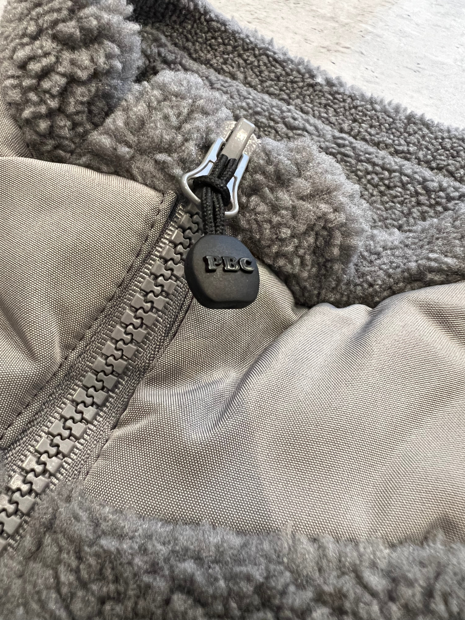 Gauntlet Grey Sherpa Jacket